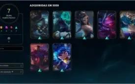 Conta de lol com o passe de batalha lv30