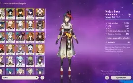 19 char 5 star e 12 armas, todos os arcontes e banner no
