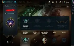 conta lol plat 4 19k essência + email de criação