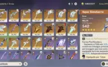 Genshin Ar60 com skin do Diluc e C2 Shogun