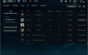 Conta ouro 4 BARATA com 2 skins e 28 champs