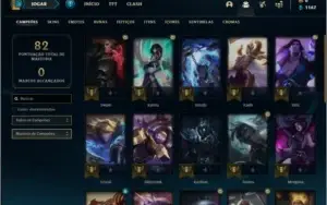 Conta ouro 4 BARATA com 2 skins e 28 champs