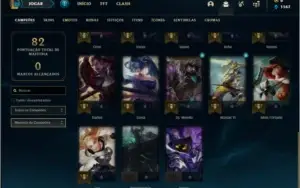 Conta ouro 4 BARATA com 2 skins e 28 champs