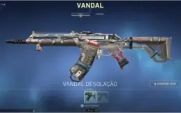 Conta Prata 3 com skin de vandal