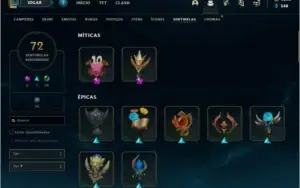 Conta criada desde 2013 - com 1010 Skins e muitas molduras.