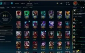 Conta de lol platina 5, all champs e 33 skins. super barato.