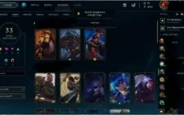 Conta de lol platina 5, all champs e 33 skins. super barato.