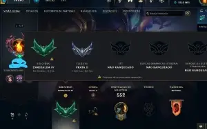 PROMO! Conta lol Esmeralda IV TODOS OS CHAMPS, várias skins