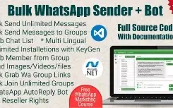 WaSender Mensagem em massa do Wh4tsApp + Grupo + Bot V3.2.0