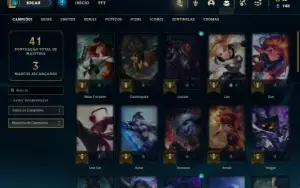 Prata 3 com 43 Champs e 8 Skins