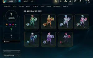 Prata 3 com 43 Champs e 8 Skins