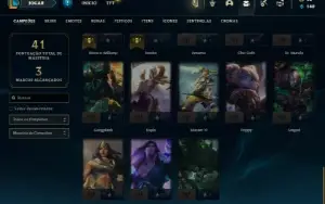 Prata 3 com 43 Champs e 8 Skins