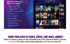 Torofilm – Tema WordPress Para Sites De Filmes e Vídeos