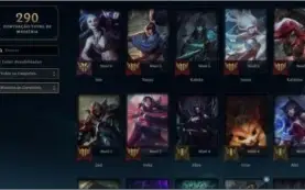 CONTA LOL , UNRAKED, 85 CAMPEÕES, 32 SKIN