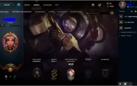 Vendo conta do lol antigo.