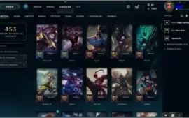 Vendo conta do lol antigo.