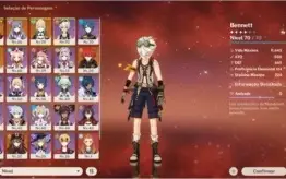 Conta Genshin Impact Bem Cuidada com 26 Personagens
