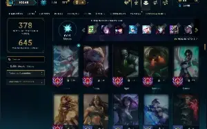 Unranked com 140 Champs e 121 Skins ( ADC / SUP )
