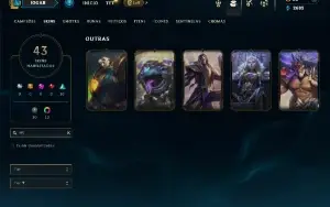 Esmeralda 3 com 95 Champs e 43 Skins + 5 Vitoriosas
