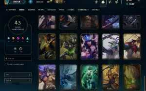 Esmeralda 3 com 95 Champs e 43 Skins + 5 Vitoriosas