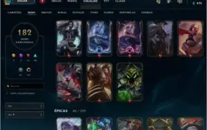 Conta LOL 182 skins Gold 2