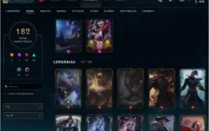 Conta LOL 182 skins Gold 2