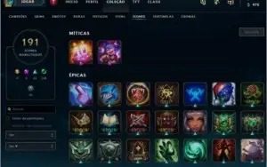 Conta LOL 182 skins Gold 2