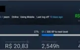CONTA STEAM LVL 28 / 199 JOGOS