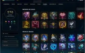 CONTA - ALL CHAMPIONS/Runas + 299 SKINS - 3 SKIN MISTICAS