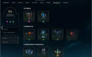 CONTA - ALL CHAMPIONS/Runas + 299 SKINS - 3 SKIN MISTICAS
