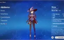 Geshin impact Keqing Albedo Qiqi e Mona lv 52