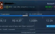 Contam Steam Lvl 35 +100 jogos (vac cs)