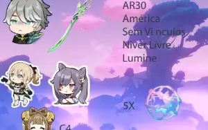 AR30- Alhitham + BIS + Jean + Keqing + YaoYao C4 + 5 tiros