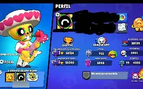 Conta Brawl Stars 58000 trófeus email único 368 skins