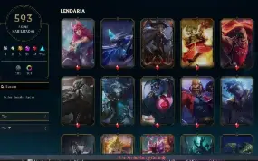 Conta Esmeralda 589 Skins C/ Vitoriosas, 54 Lend. 33 Miticas