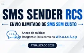 SMS Sender RCS Envie SMS Sem Gastar Créditos