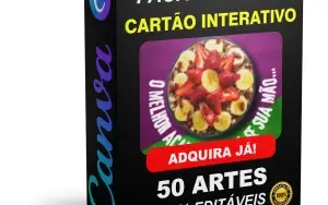 Pack Canva Cartão Digital Interativo Vol 1 - 50 Artes