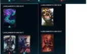 Conta LOL plat1, 50k de EA, 15skins + 56 frag de skin