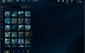 Conta LOL plat1, 50k de EA, 15skins + 56 frag de skin