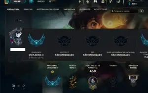 Platina 2 com TODOS os champs e 198 Skins ( MID / JG )