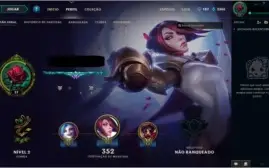 Conta League of Legends Platina S7+119Skins