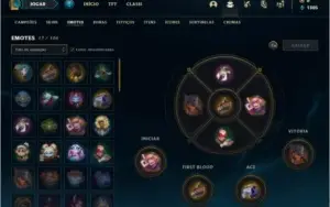 Conta unranked com 7 Skins e 33 Champs