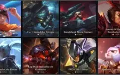 Conta prata II 90 Champions e 56 skins