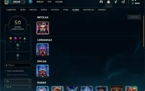 Conta Diamante 2 com 28 Champs e 5 Skins + 20 Fragmentos