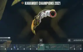 Karambit Champions 2021 - Conta valorant rara