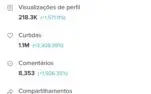 CONTA DO TIKTOK COM MAIS DE 100 MIL SEGUIDORES