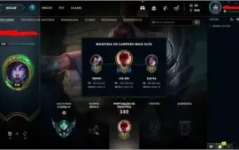CONTA LEAGUE OF LEGENDS PLAT 4
