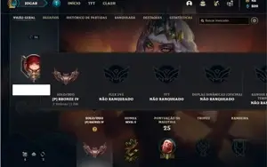 Conta bronze 4 com 27 Champs e 8 Skins + 1 Fragmento