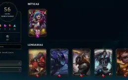 CONTA LOL - LVL 241 - 121 Champions - 56 Skins - FULL ACESSO