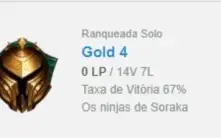 CONTA SMURF OURO 4 67% WINRATE